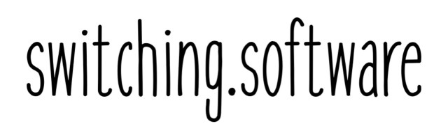 switching.software logo, which consists of lowercase black letters on a white background in the handwritten font cookies & milk.